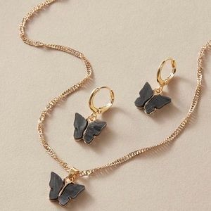 Butterfly Necklace & Earring Set 🦋